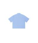 Charmant Short-Sleeve Striped Shirt in Lightweight Cotton